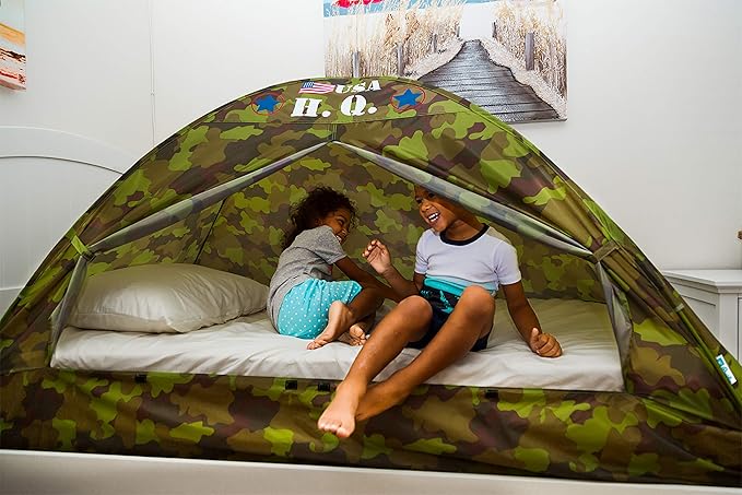 camo bed tent