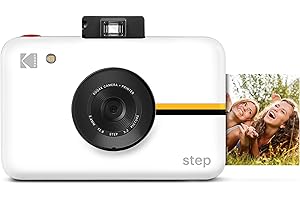 Kodak Step Camera Instant Camera with 10MP Image Sensor, Zink Zero Ink Technology, Classic Viewfinder, Selfie Mode, Auto Time