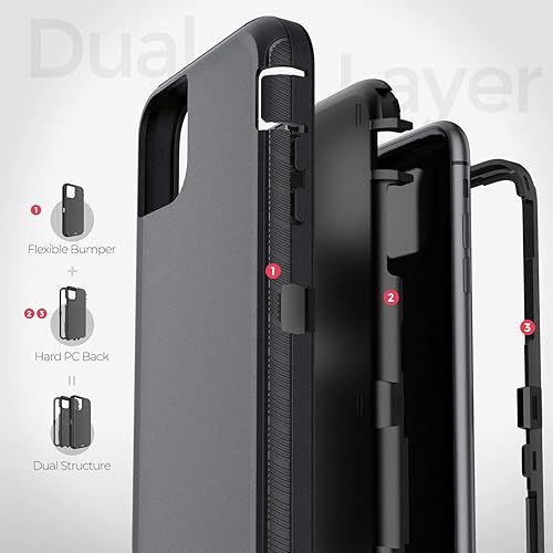 ORIbox Compatible iPhone 12 pro max Case Clear, Translucent Matte