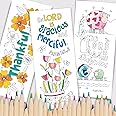 Christian Colouring Bookmarks, Psalms, Pack of 10 Different Designs, with Coloured Bible Verse on Reverse. Makes a Great Christian Gift for Adults or Children, by Just Cards Direct. (White/EPBM)