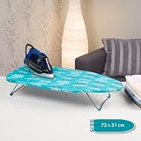 Beldray LA023735PEG Table Top Ironing Board 73 x 31 cm Blue Peg Print view 2
