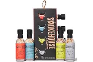 Smokehouse Gift Set by Thoughtfully, Vegan and Vegetarian Barbecue Rubs, Flavors Include Cajun, Caribbean, Memphis and Southw