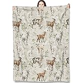 Turamurra Goat Throw Blanket Gifts for Adults Kids, Realistic Farm Goat Blankets for Living Room Bedroom Decor, Fuzzy Warm Flannel Plush 50"x60"