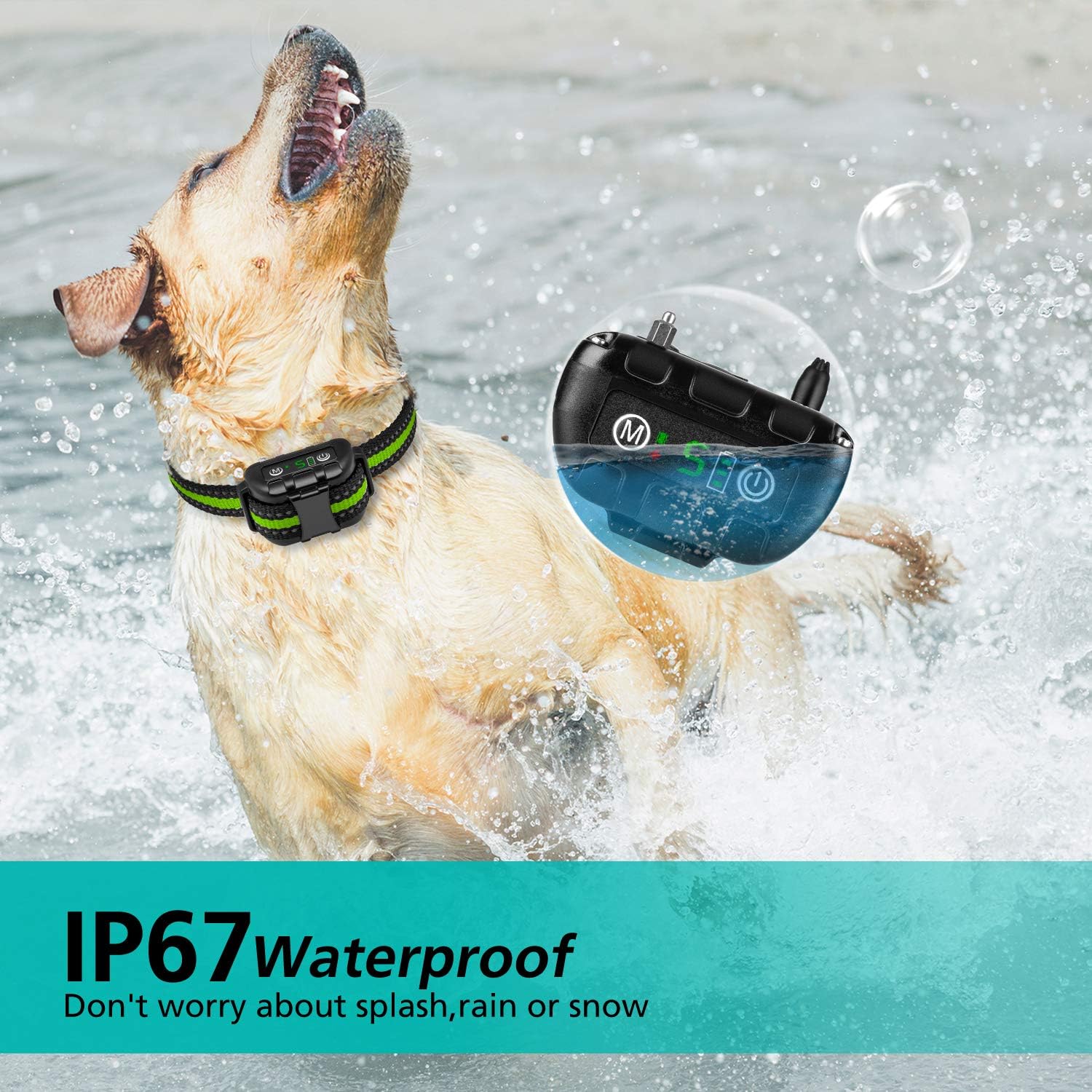 Bark Collar No Bark Collar Rechargeable Anti bark Collar with Adjustable Sensitivity and Intensity Beep Vibration and No Harm Shock Bark Collar for Small Medium Large Dogs : Pet Supplies