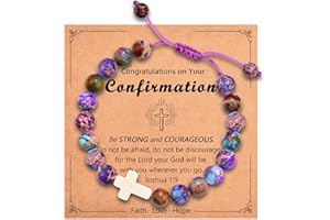 Leyung Cross Bracelet Gifts for Girls, Easter Basket Stuffers for Teens Baptism Confirmation First Communion Christian Jewelry Gifts for Teens Girls