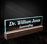 Lasercrafting Office Desk Name Plate Personalized