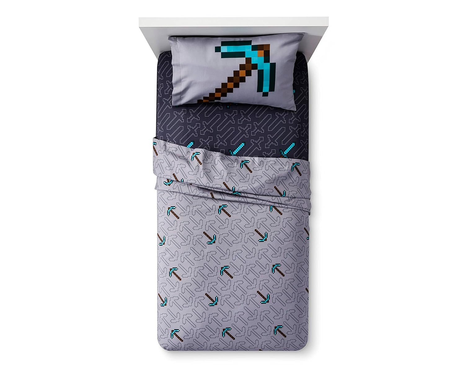 Home & Kitchen MineCraft Good vs Evil Microfiber Children Bedding Set
