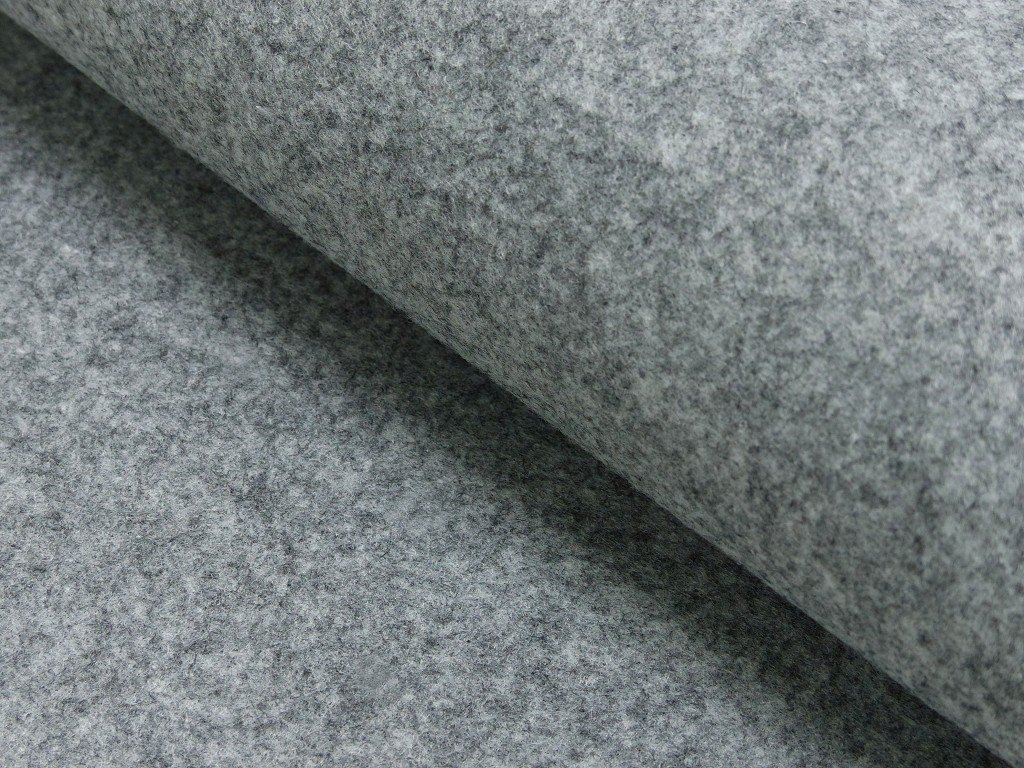 FABRICSCITY GREY MELANGE CRAFTWORK FELT FELT FABRIC 4MM 100CM, 4217