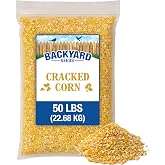 CountryMax 50LB Cracked Corn Chicken Feed, for Birds, Deer, Squirrels | High Energy, USA Sourced, Year-Round Feeding for Poultry, Wildlife, Birds. For Ground Feeding or Bird Feeders