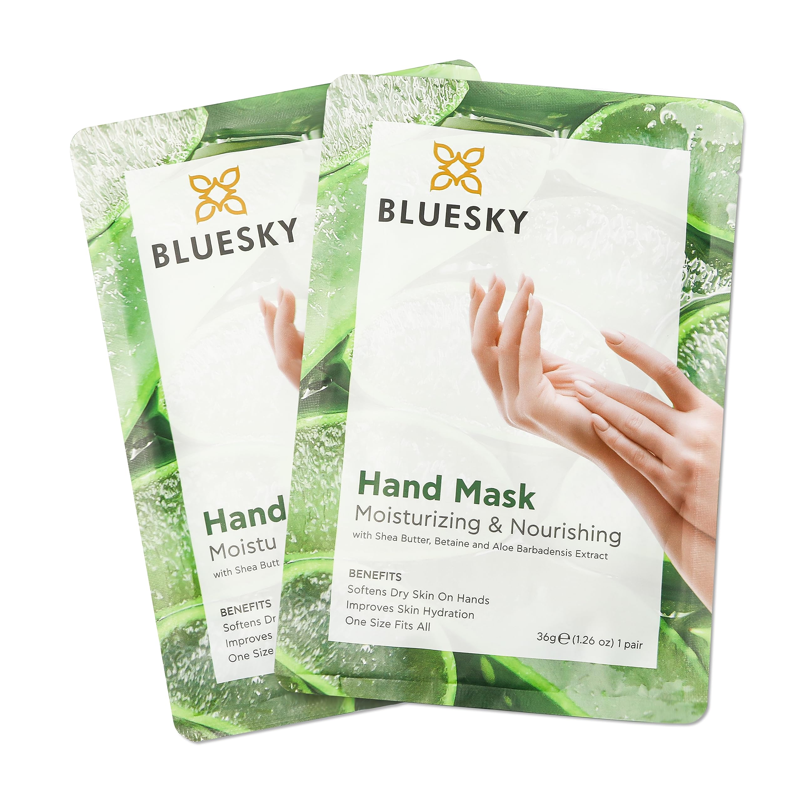 Bluesky Moisturising & Nourishing Hand Mask - 2 Pairs, For Dry Hands, Perfect Pamper Gift