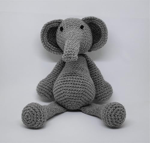 Gefullter Elefant Teddybar Stofftier Elefant Tier Troster Babyspielzeug Bar Andenken Hakeltier Handgemacht Hakeln Amazon De Handmade