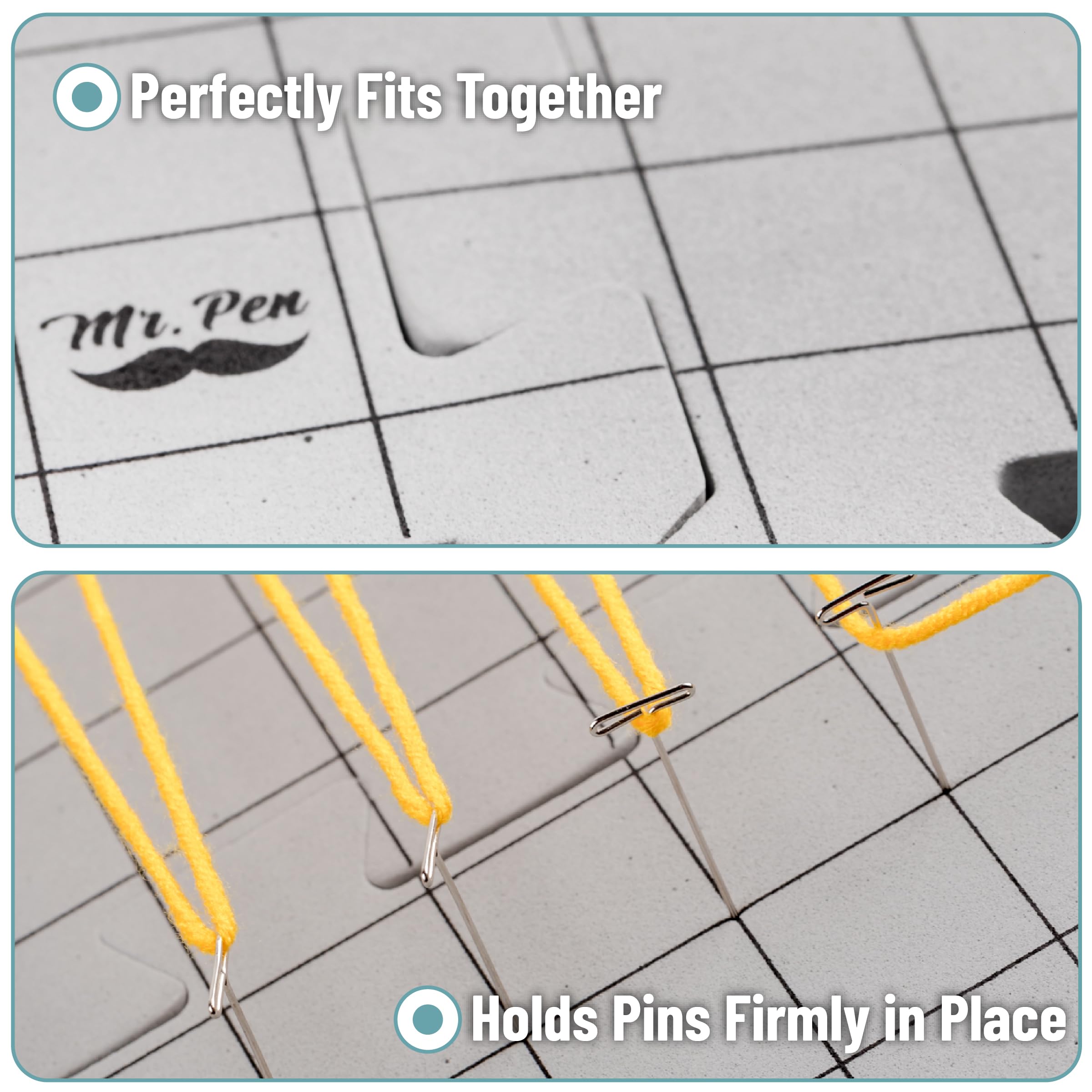 Mr. Pen- Blocking Mats for Knitting & Crochet Projects, 12