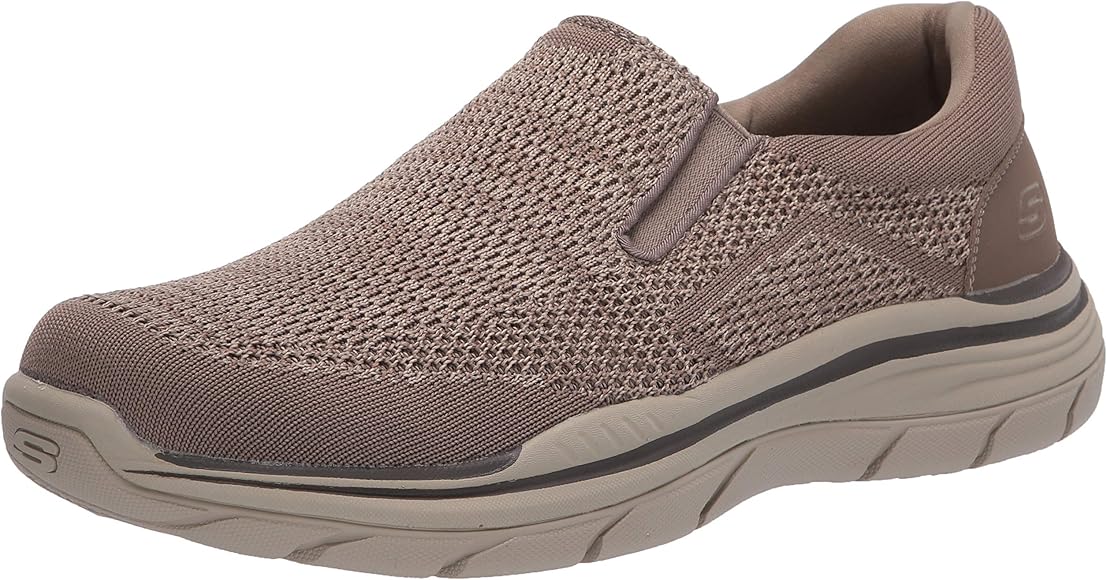 skechers men's slip on canvas shoes