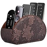 Leather Remote Control Holder TV Remote Caddy Store