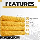 GC GAVENO CAVAILIA Large Towel Bath Sheet 75x135 cm 450 GSM Ochre view 2