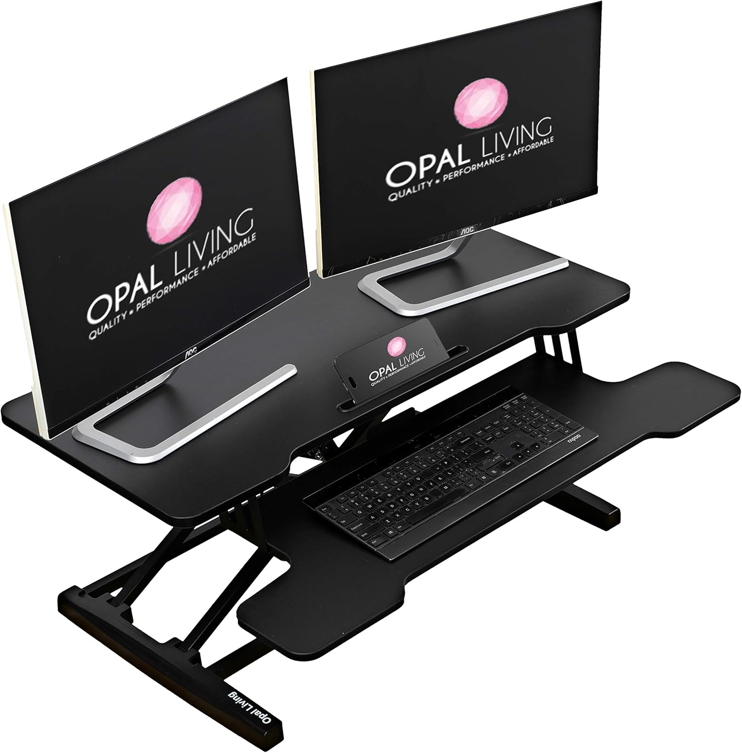 Adjustable Desk Stand Up Desk 36 inch Monitor Mount Computer