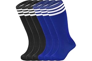 American Trends Kids Soccer Socks Youth Boys Baseball Youth Football Softball Girls Knee High Socks 6 Pairs