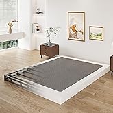 Lutown-Teen 3 Inch California King Box Spring Low Profile, Heavy Duty Metal Cali King Box Spring Bed Base with Fabric Cover, Mattress Foundation, Noise Free, Easy Assembly