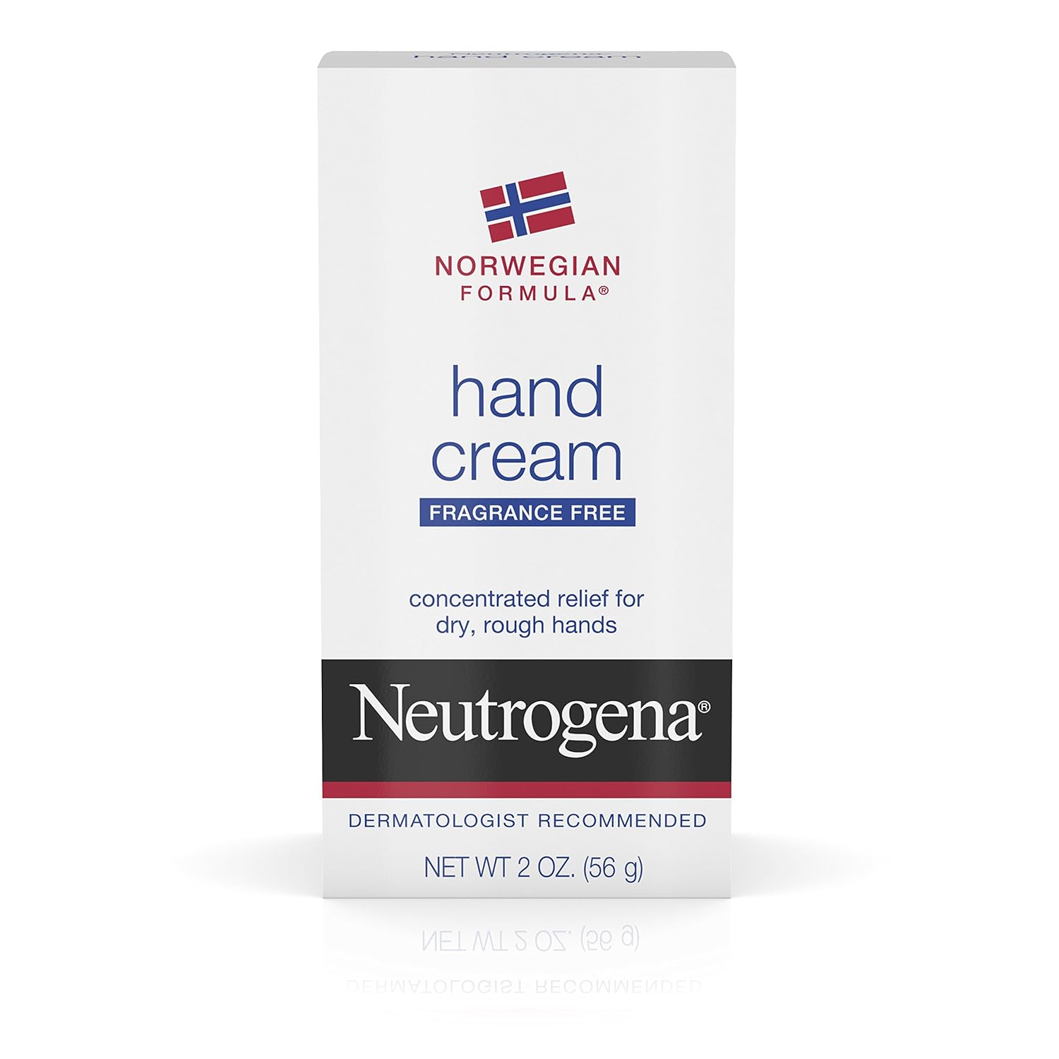 Neutrogena Norwegian Formula Moisturizing Hand Cream Formulated with Glycerin for Dry, Rough Hands, Fragrance-Free Intensive Hand Lotion, 2 oz : Beauty