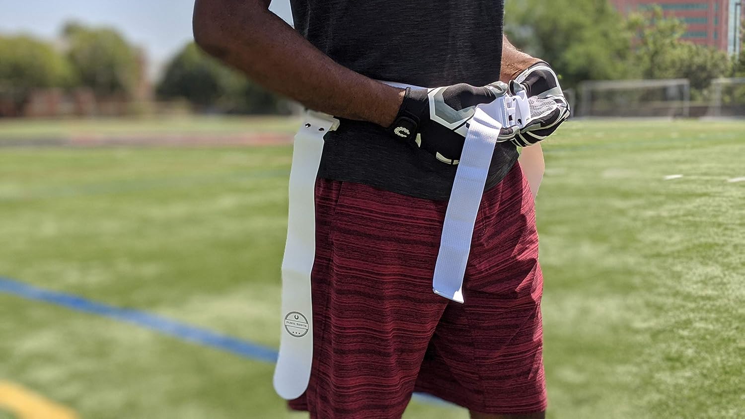 Public Sports Flag Football Belt - 2 Flags - Single: Clothing