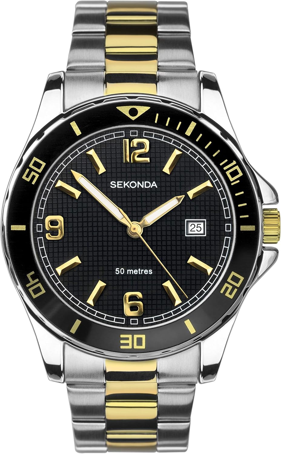 Sekonda Watches Mens Analogue Classic Quartz Watch with Stainless Steel