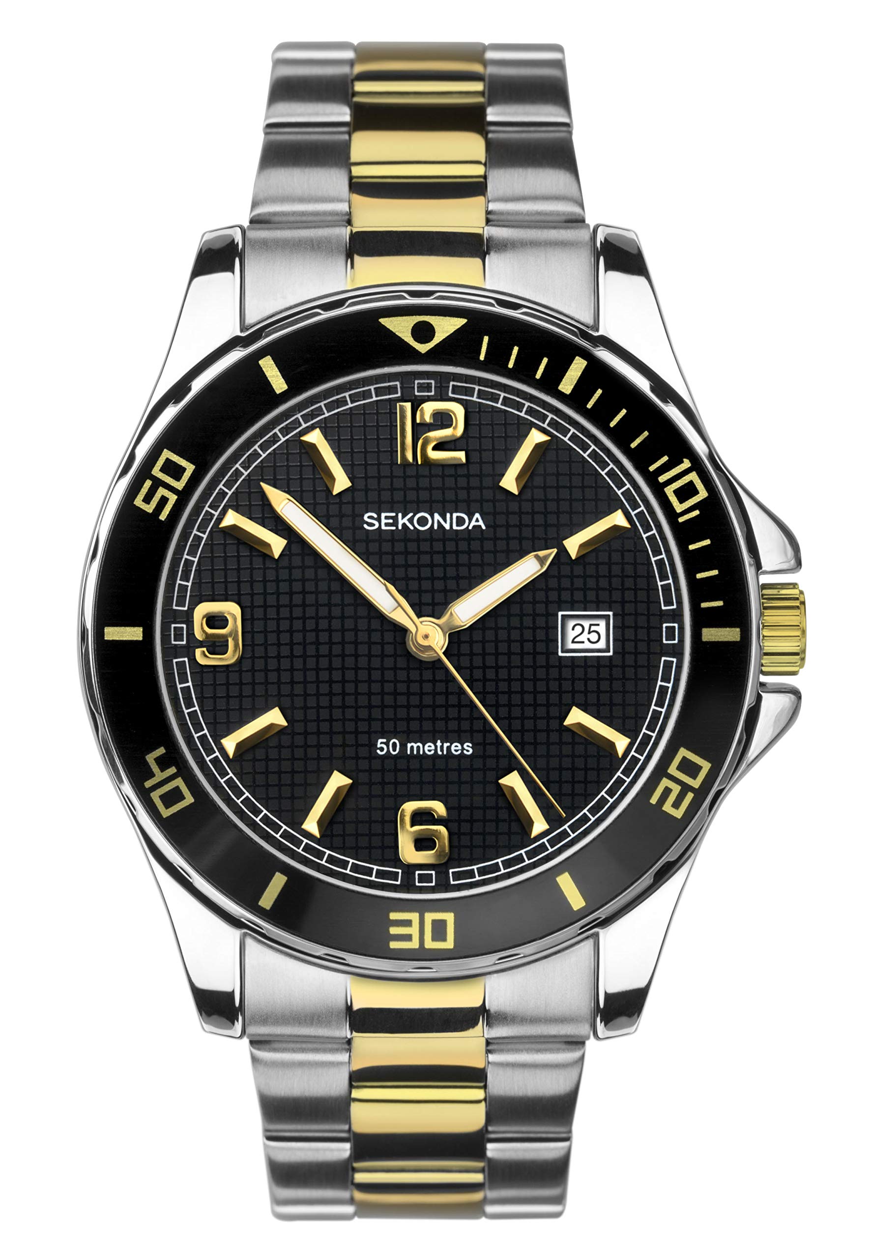 Sekonda Mens Analogue Classic Quartz Watch with Stainless Steel Strap 1581.27
