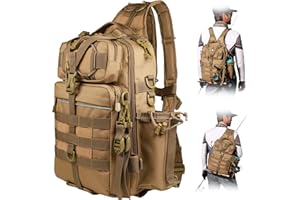 BLISSWILL Outdoor Tackle Bag - Large Water-Resistant Fishing Backpack