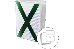 UniKeep Xbox Themed Video Game Case - Stores 10 Discs and Graphic Booklets (White)