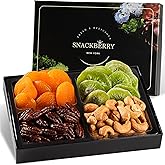 Holiday Christmas Variety Dried Fuit and Nuts Gift Basket, Nut Platter, Thanksgiving Gift Basket, Gift Box for Birthday. Anniversary, Get Well Gift, Gift for Him, Her and Family, Snackberry (1 Pack)