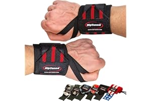 Rip Toned 18” Wrist Wraps - USPA Endorsed Wrist Straps for Weightlifting - Quality Wrist Support - Adjustable, Durable, Machine Washable - Gym Wraps for Powerlifting - for Men & Women