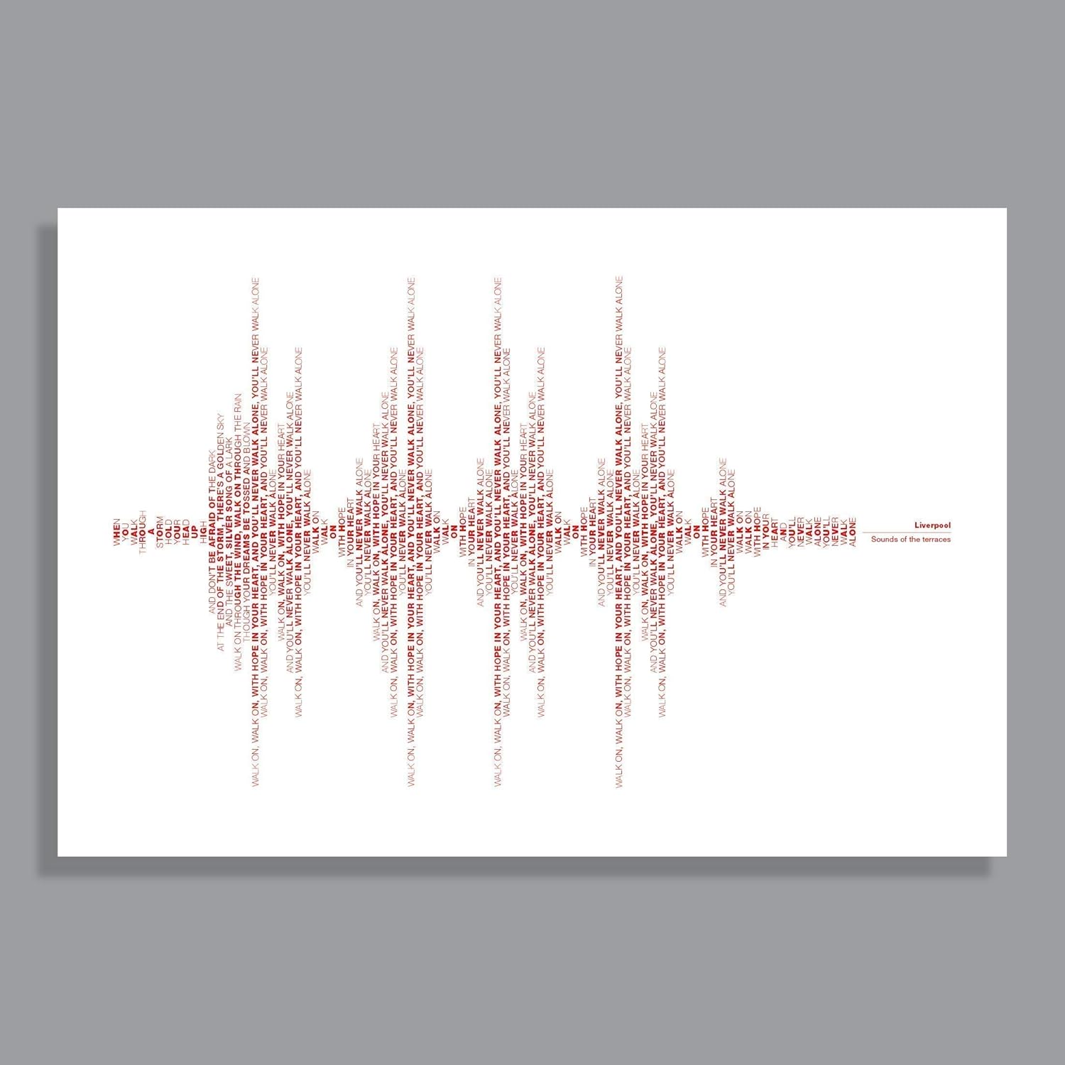 Sounds Of The Terraces Soccer Wall Art Typography Artwork You Ll Never Walk Alone Song Lyrics Soundwave Print Liverpool Football Posters 100 Cotton Fine Art Paper Posters Sounds Of The Terraces Soccer Wall Art Typography Artwork You Ll Never Walk Alone Song Lyrics Soundwave Print Liverpool Football Posters 100 Cotton Fine Art Paper Posters