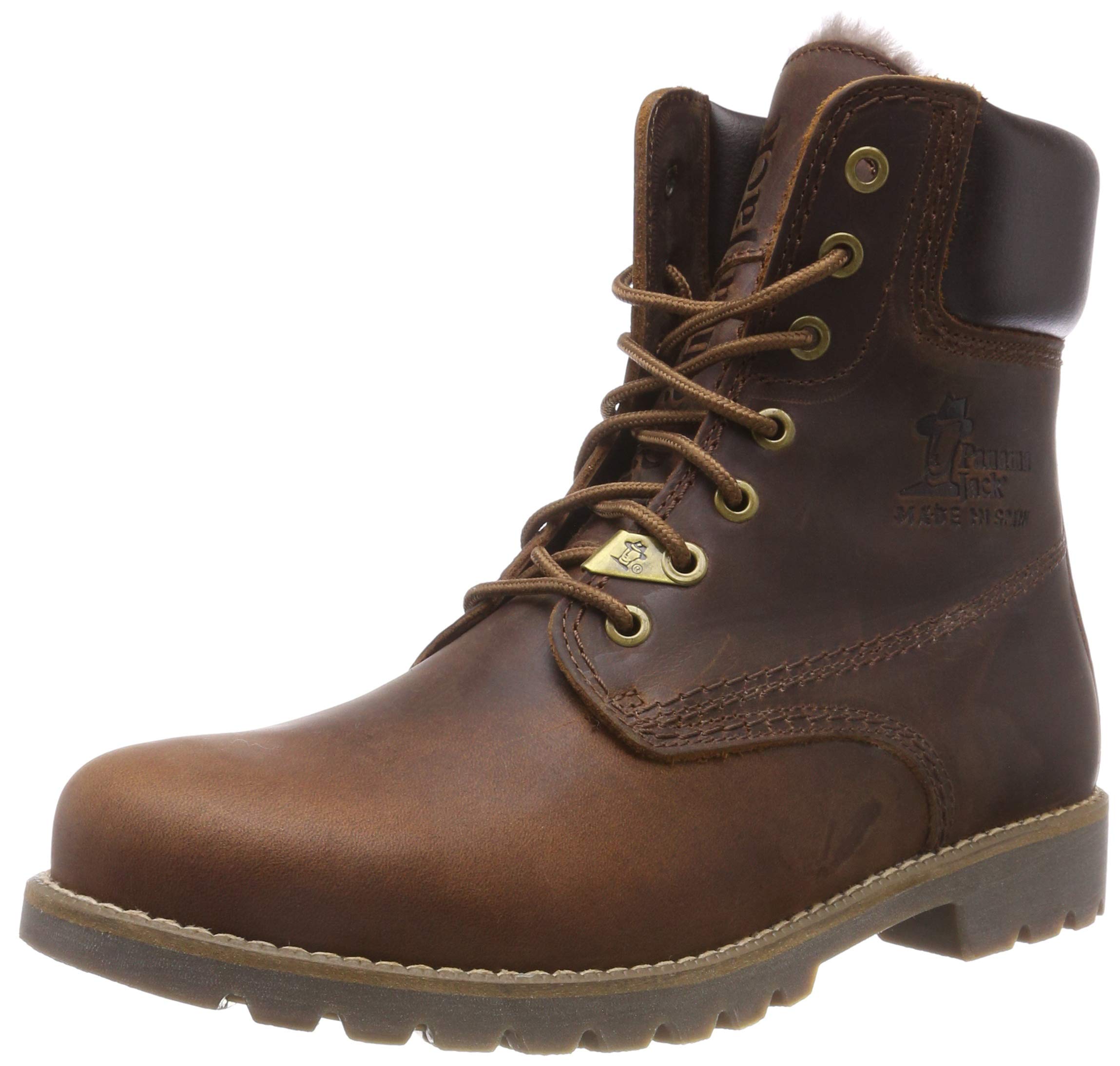 Panama Jack Mens Panama 03 Igloo Combat Boots Brown Cuero