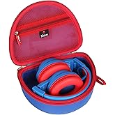 Kids Headphones Case Suitable for iClever BTH12 / HS19 / BTH26 / JoySpark-T5 / Candy Bila BH03 / EarFun/IMYB/MIDOLA MD-B01 / noot Products Foldable Kids Headphones (Blue) (Blue and Red)