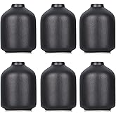 6 Pack Boho Vases, Modern Black Ceramic Bud Vases for Home Decor, Dry Flowers Centerpieces in Bulk, Mini Flower Vases for Wedding Decor