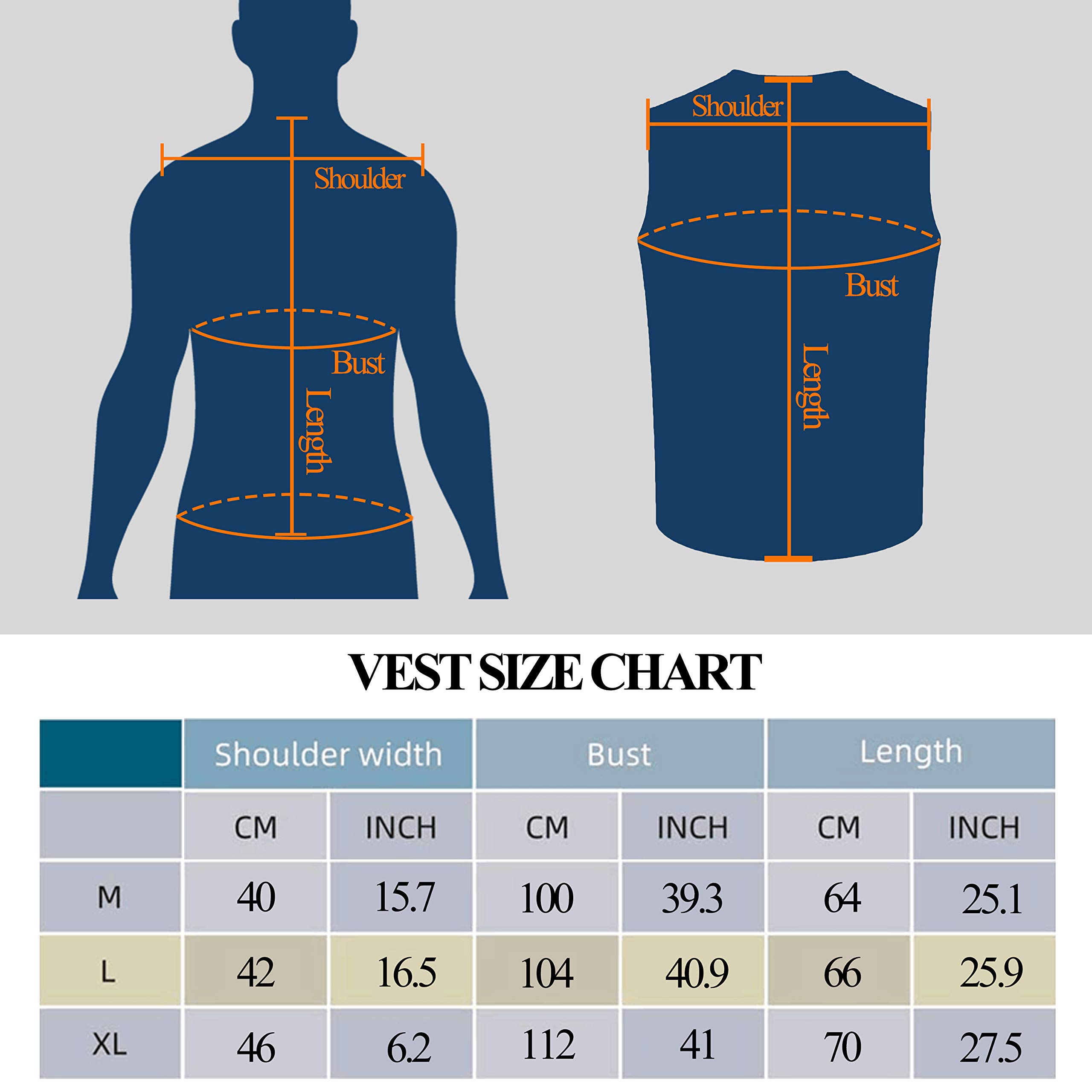 Begleri Heated Vest for Men Women - Electric USB Heating Vest, Heated Motorcycle Vest for Winter Sports