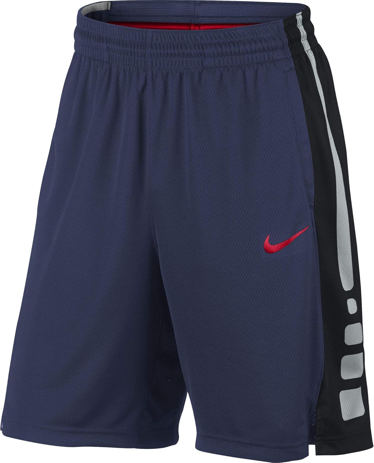 Amazon.com : Nike Men's Elite Basketball Short Midnight Navy/University Red Size Medium : Clothing