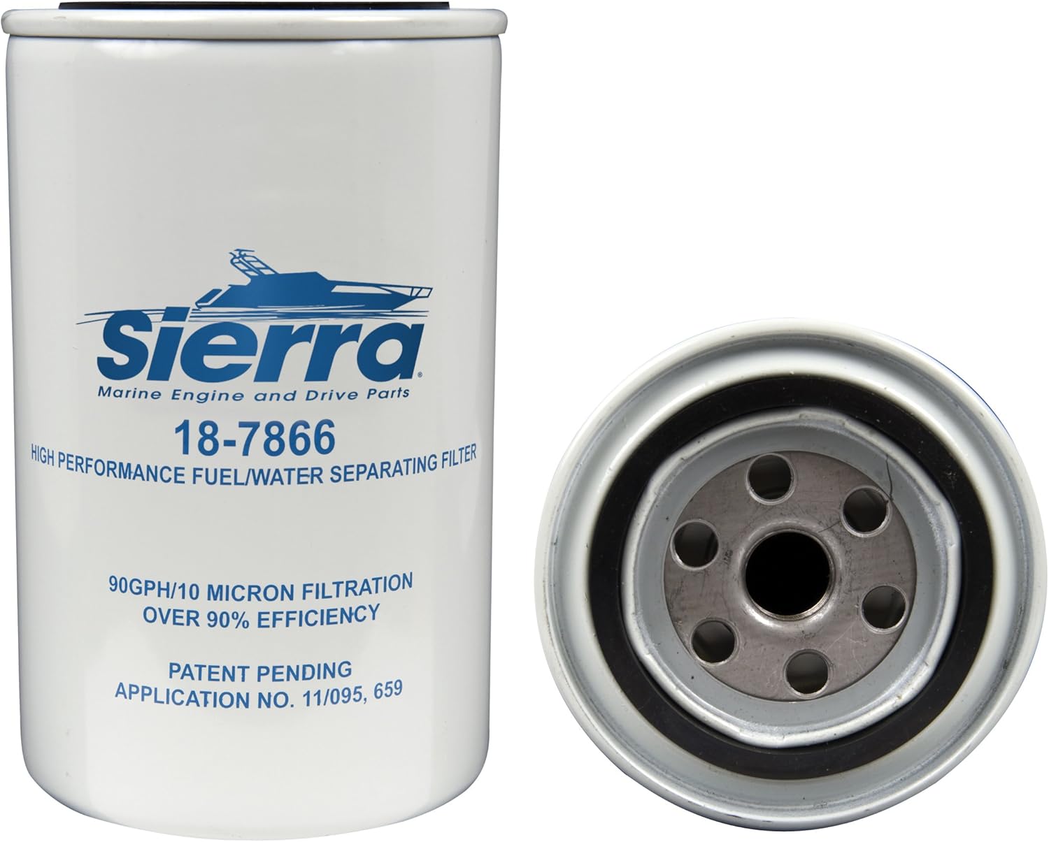 Sierra International 18-7866 10 Micron, High Capacity Fuel Water Separator Filter for Yamaha MAR-FUELF-IL-TR, Medium: Automotive