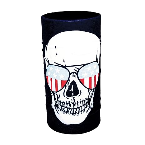ZaPro Face Shields Halstuch/Windschutz Atmungsaktiv Sonnenschutz Elastisch / +40 Designs/Biker Herren Damen/Angeln Motorrad S