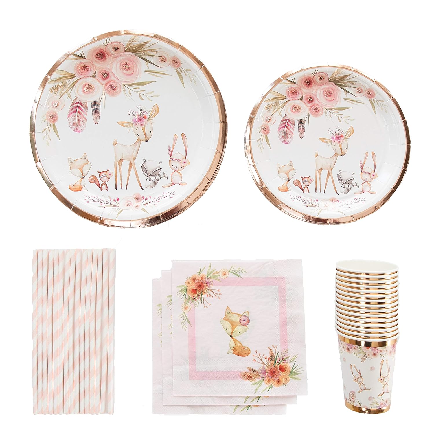 Baby Shower Party Supplies Dinner Wild Safari Girl Large Paper