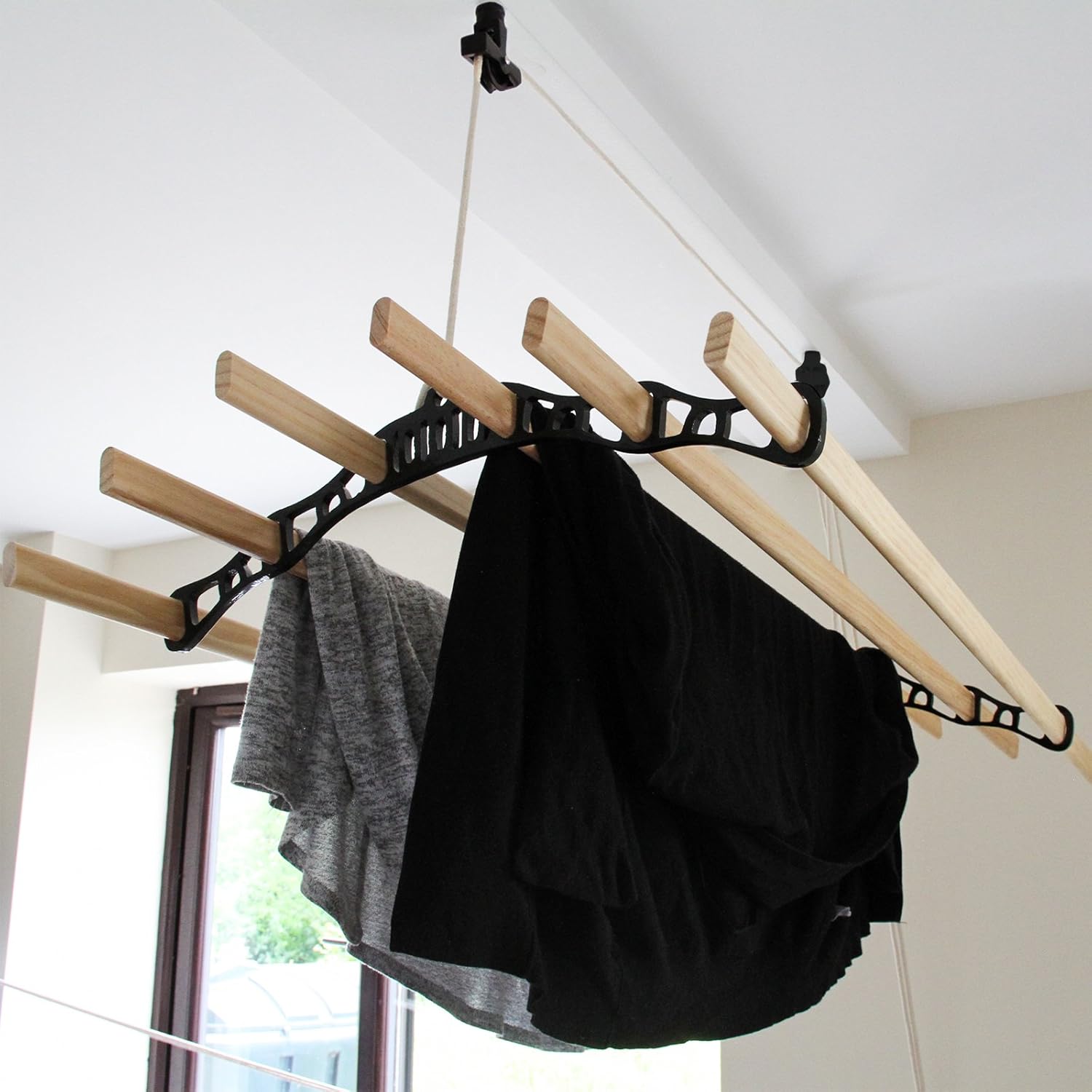 Drying Racks Clothes Airer Ceiling Pulley Maid Traditional Mounted