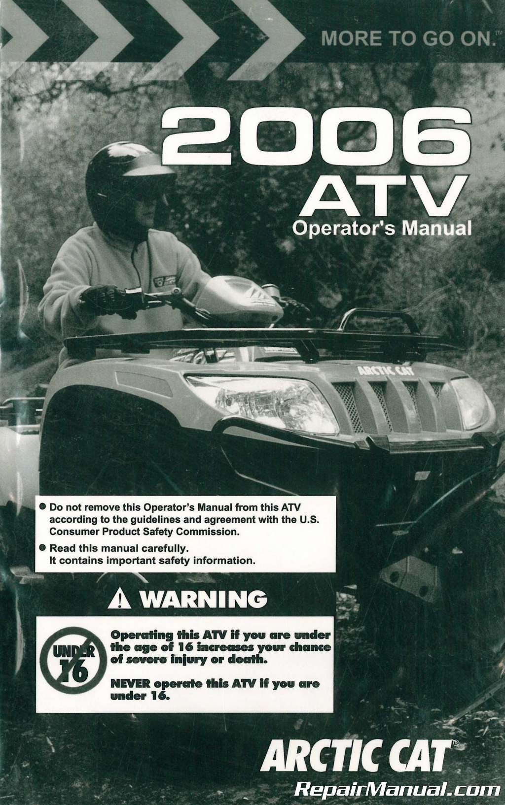 2257-299 2006 Arctic Cat ATV Owners Manual Paperback – 2004
