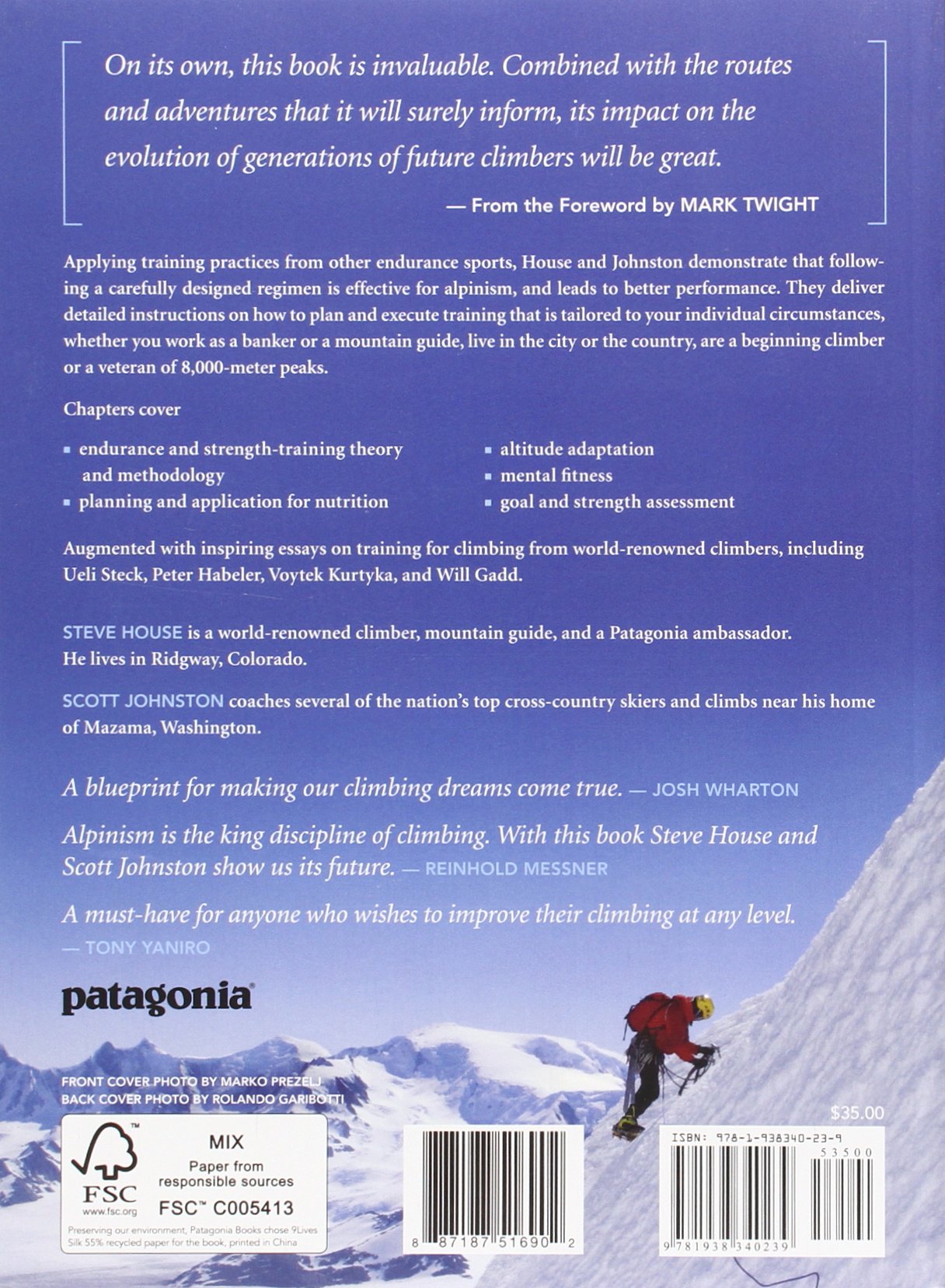 Training for the New Alpinism: A Manual for the Climber as Athlete: Steve  House, Scott Johnston, Mark Twight: 8601404426292: Amazon.com: Books