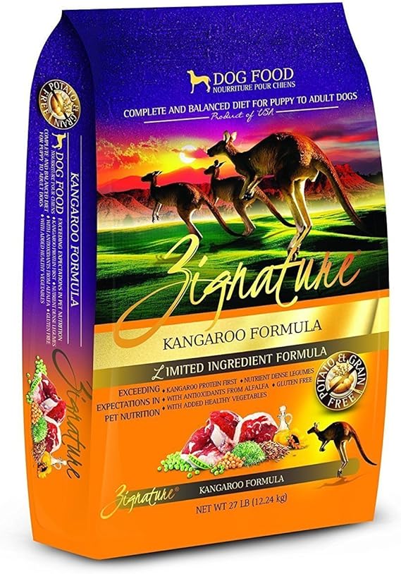 zignature kangaroo dog food recall