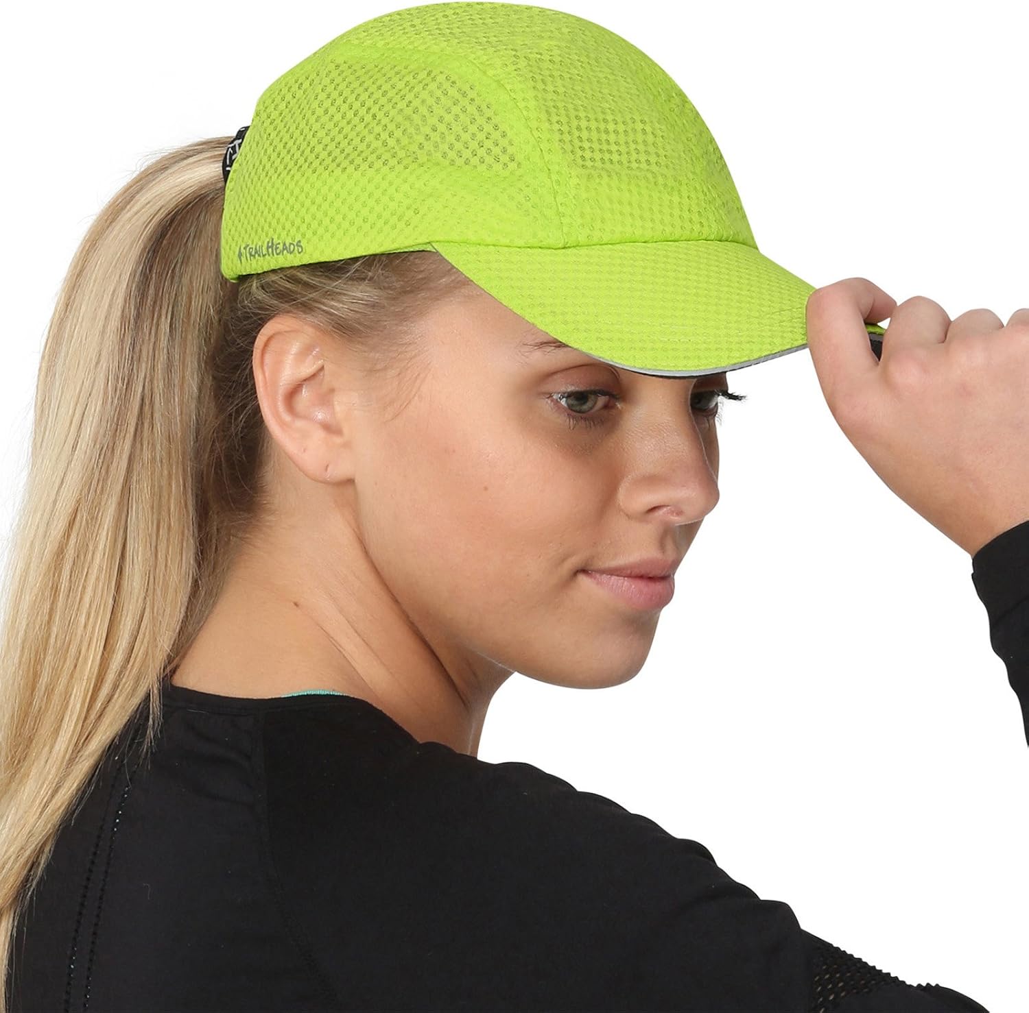 TrailHeads Race Day Performance Running Cap | The lightweight, quick dry, sport cap for women - cool green: Clothing