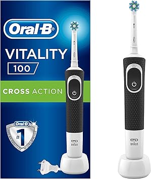 Oral B Vitality 100 Brosse A Dents Electrique Rechargeable 1 Manche Noir 1 Tete Crossaction Amazon Fr Hygiasne Et Soins Du Corps