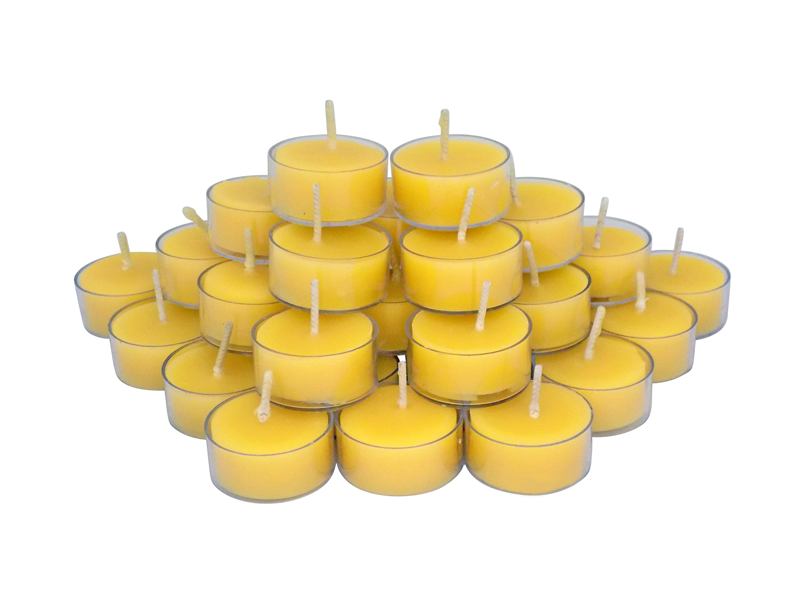 Elite Selection 36 Count 100 Pure Refined Beeswax Tea Light Candles