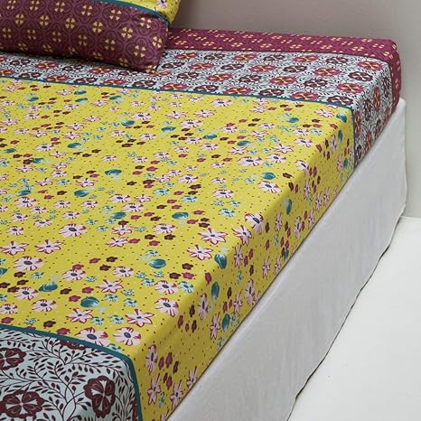 Amazoncom La Redoute Interieurs Mirzaki Floral Print Cotton Fitted