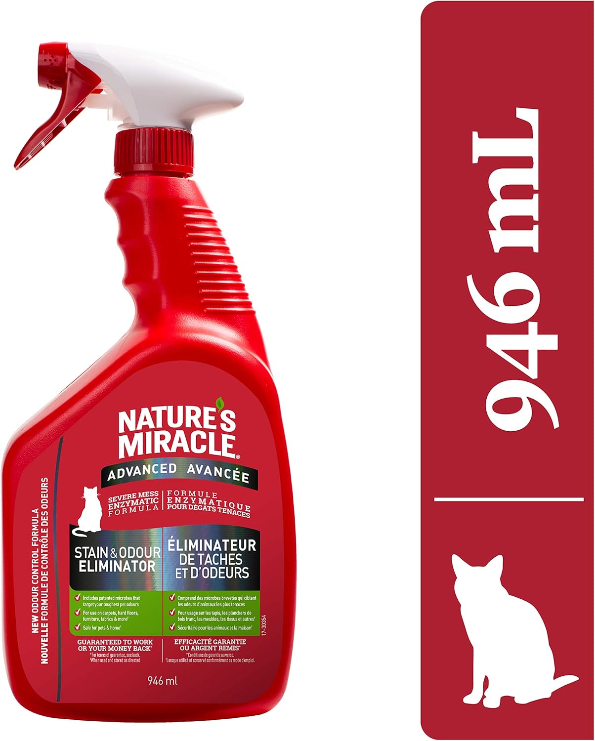 Nature's Miracle Advanced Stain & Odor Remover Just for Cats, Pet Stain