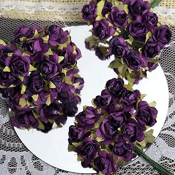 Amazon Com Mikash 144 Paper Roses Crafts Supplies Wedding