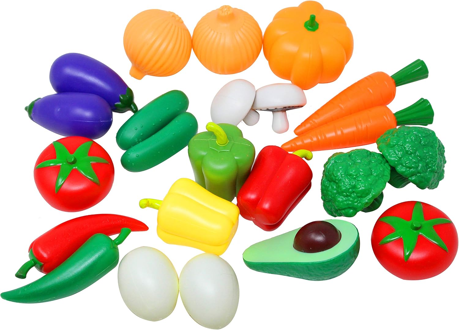 JOYIN 135 Piece Kitchen Game for Market Simulation - Fake Food Party Supplies and Holiday Accessories, Several Colours, child-size - Image 4